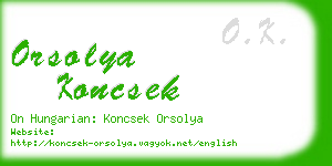 orsolya koncsek business card